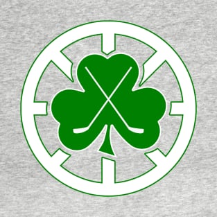 Spoked Shamrock Hockey T-Shirt